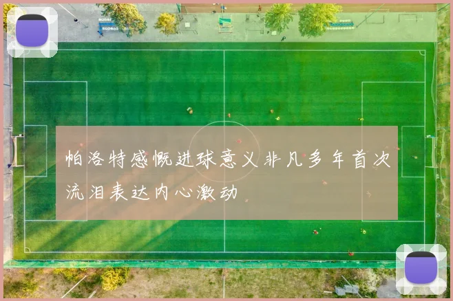 帕洛特感慨进球意义非凡多年首次流泪表达内心激动